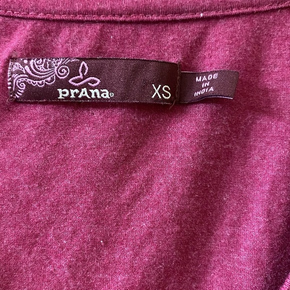 Prana Henley Long Sleeved Boho Tee Shirt sz XS - Picture 6 of 6